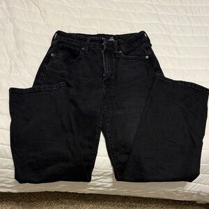 Women’s Black Wide Leg Jeans- 0 petite